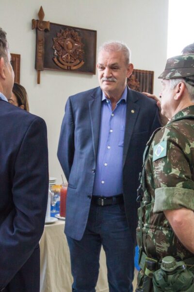 Deputado Geraldo Resende visita CMO e debate sobre obra do aeroporto de Dourados.