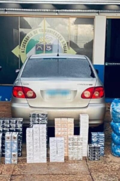 Perfumes contrabandeados que seriam levados a SP são apreendidos na MS-376