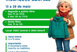 Campanha do Agasalho 2026 leva acolhimento e proteção às crianças de Ribas do Rio Pardo